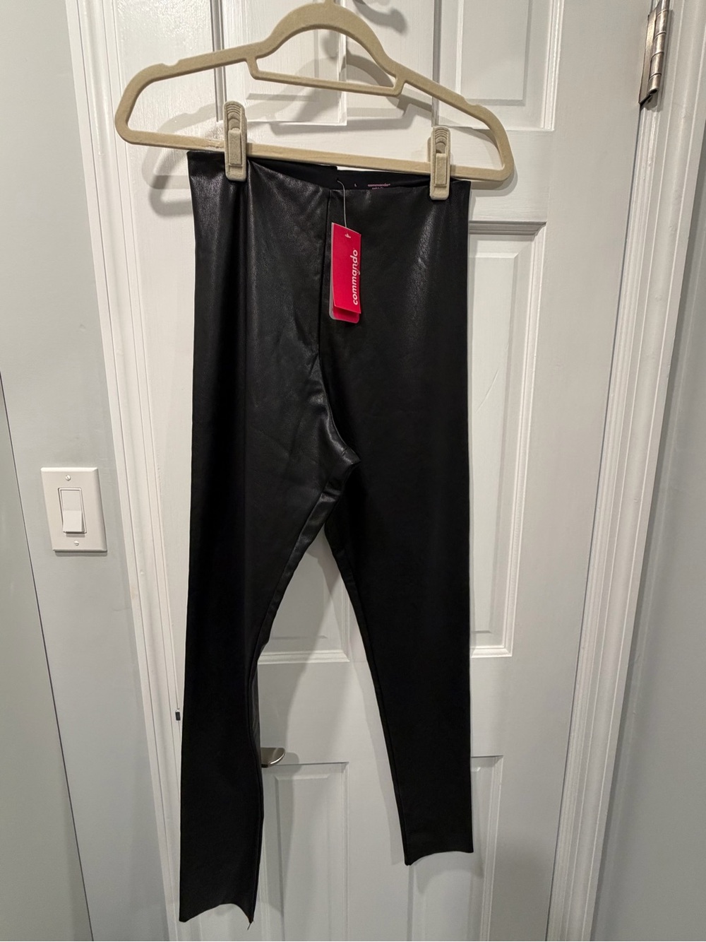 Commando Black Faux leather leggings NWT